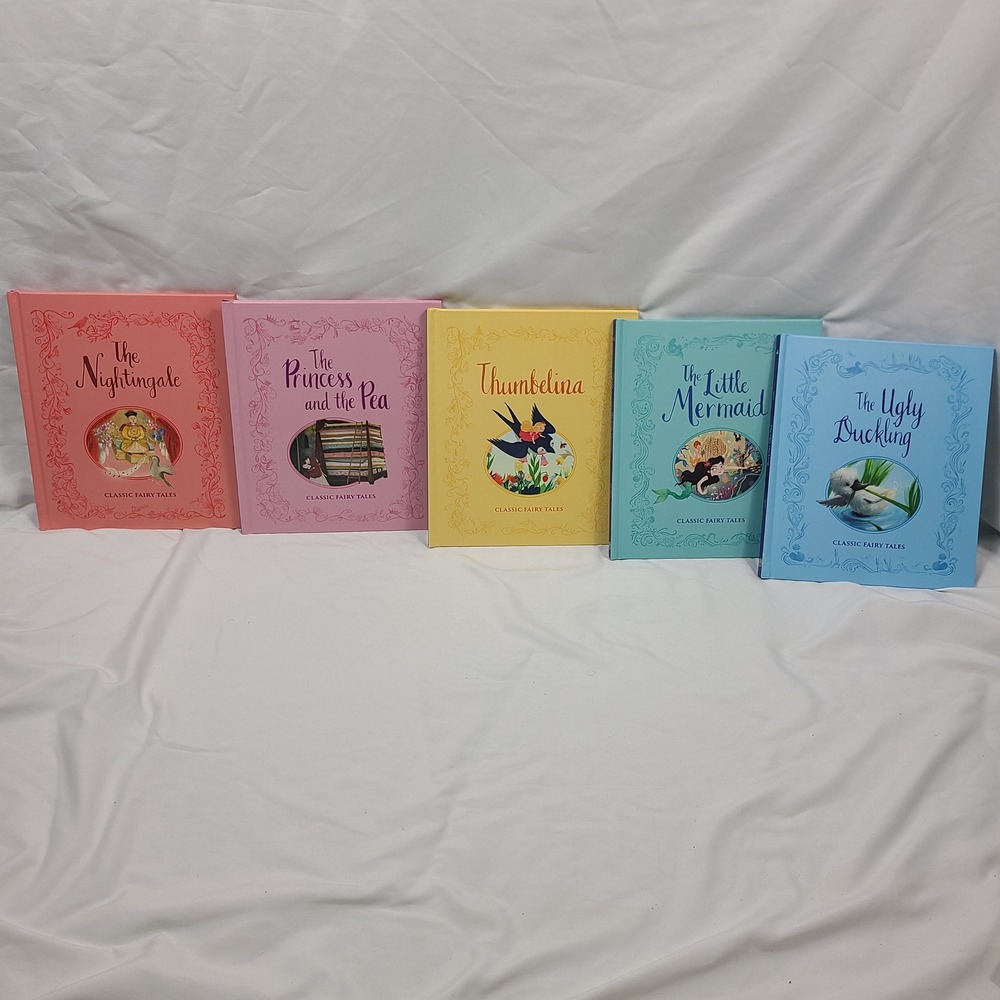 Hans Christian Andersen Classic Fairy Tales Hardcover Book Set of 5